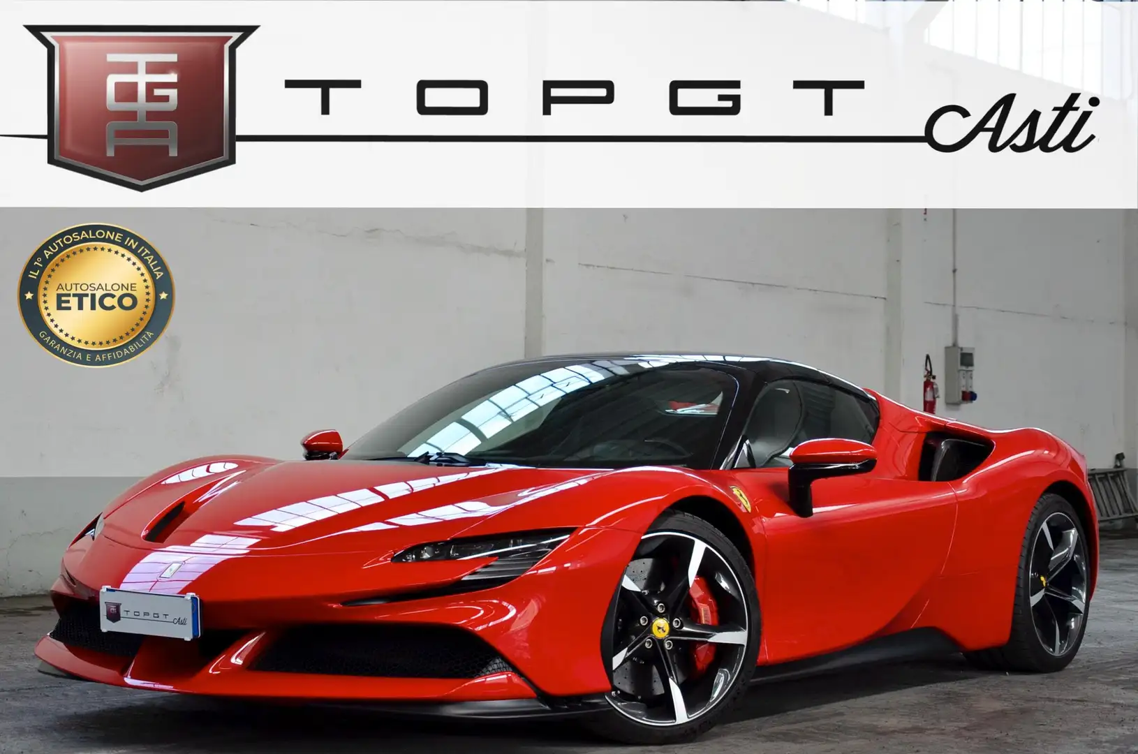 Ferrari SF90 Spider 4.0 1000cv PARI AL NUOVO, SERVICE FERRARI Rosso - 1