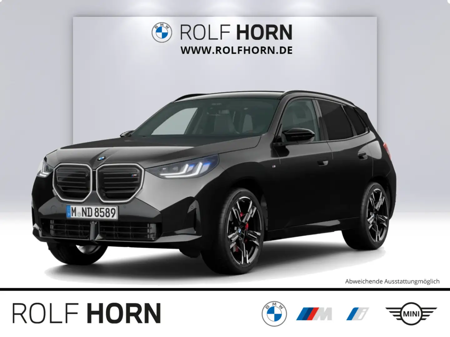 BMW X3 M50 M-Pro AHK Pano HUD SHZ 360 LED har/kar Schwarz - 1