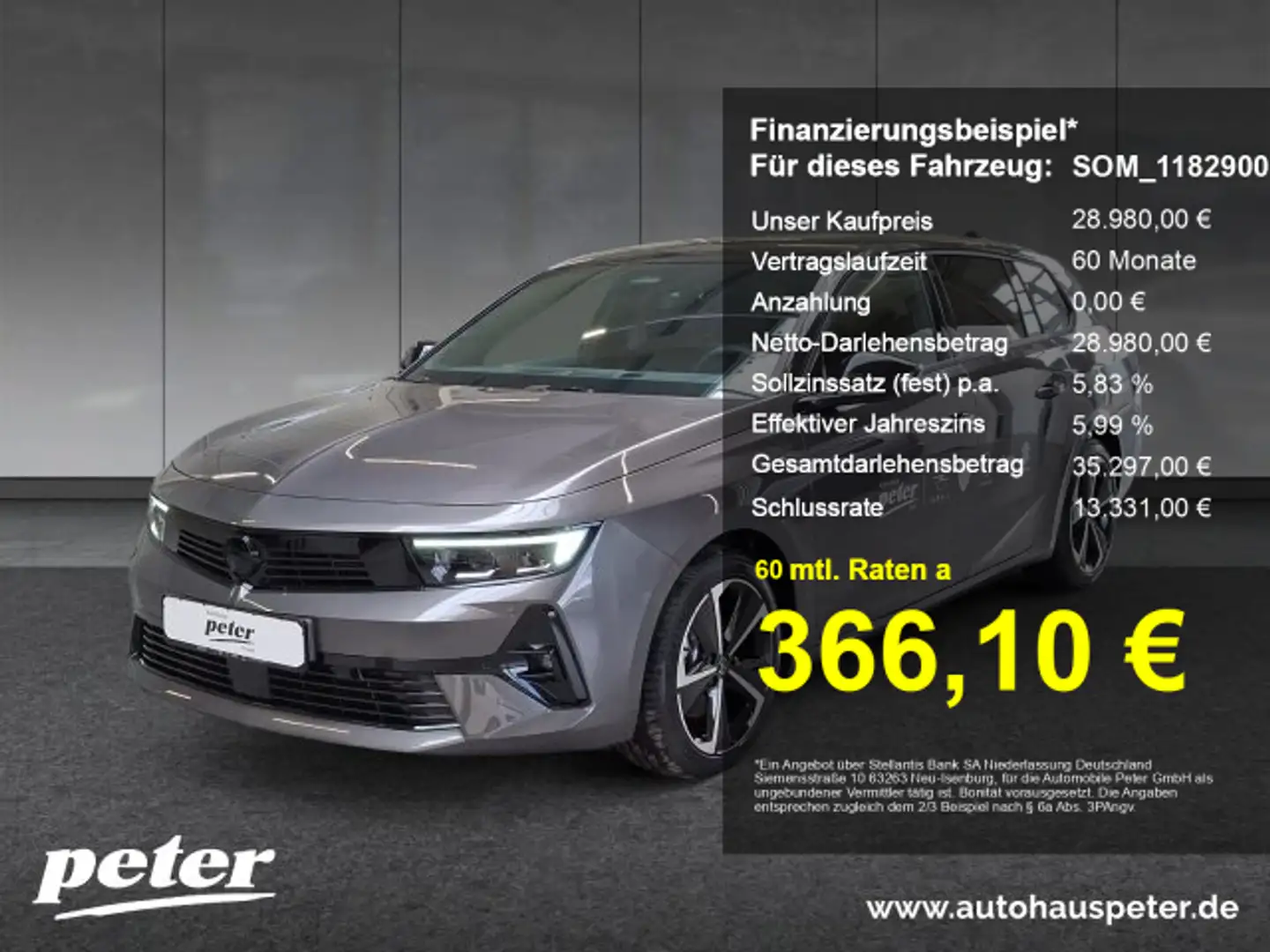Opel Astra Astra L 1.2 Turbo Mild-Hybrid GS Verfügbar ab 17.1 Gris - 1