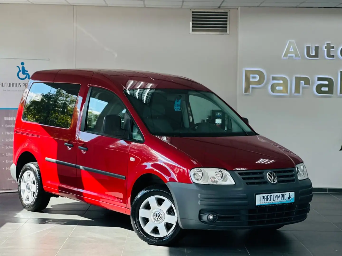 Volkswagen Caddy Life 1.9 TDI DSG Behindertengerecht-Rampe Rot - 2