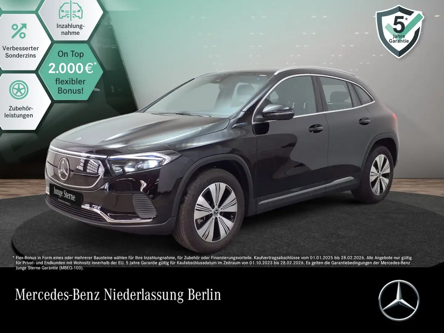Mercedes-Benz EQA 250 PROG+SPUR Zwart - 1