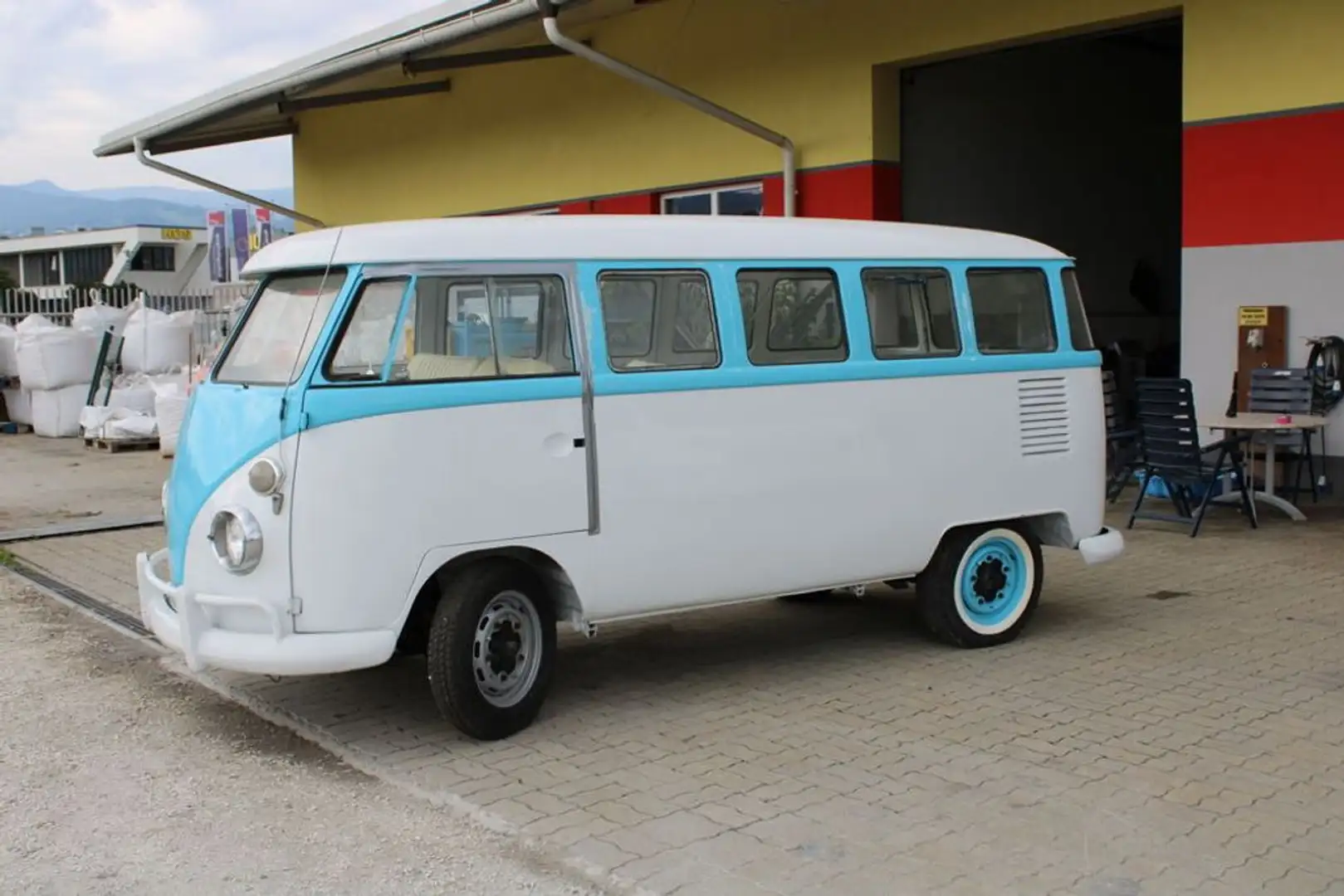Volkswagen T2 T1 Fensterbus Azul - 2