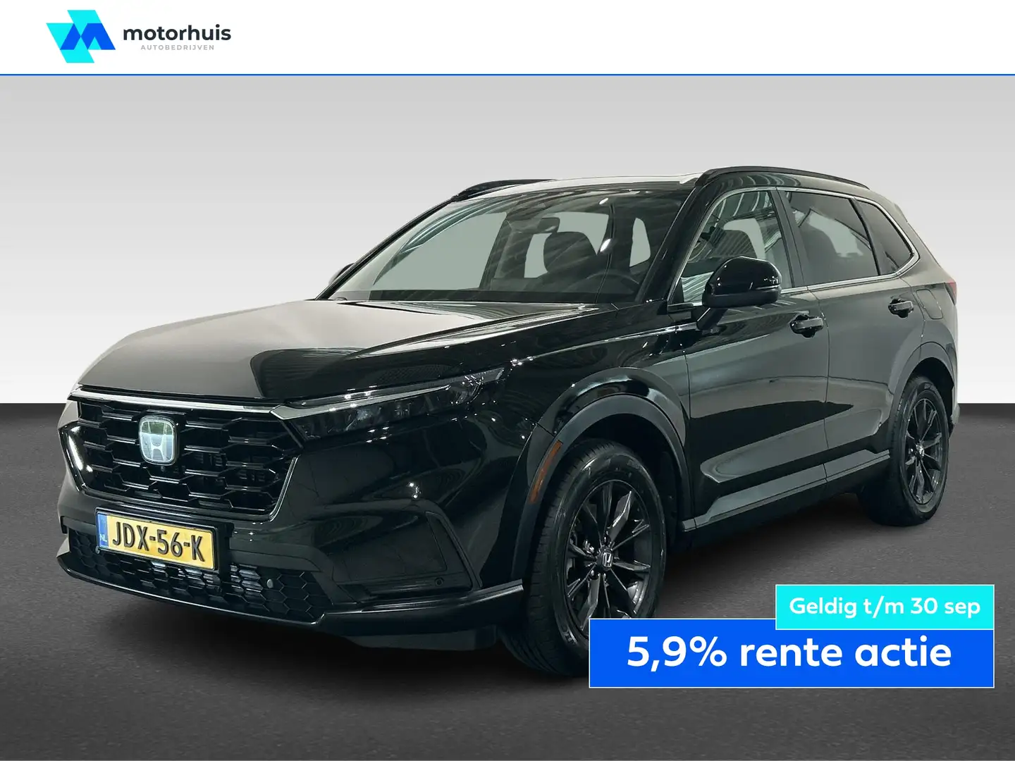 Honda CR-V 2.0 HEV 184PK AWD AUTOMAAT ELEGANCE LEDER TREKHAAK Schwarz - 1