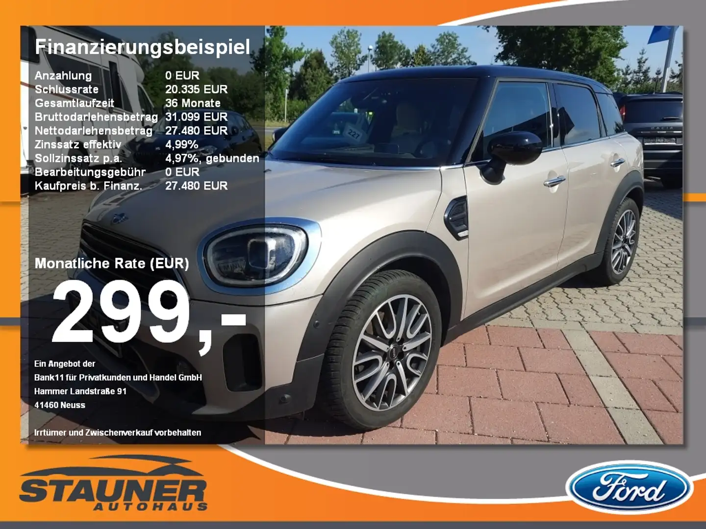 MINI Cooper Countryman Cooper Yours Trim Countryman Pano HUD LED PDC Szary - 1