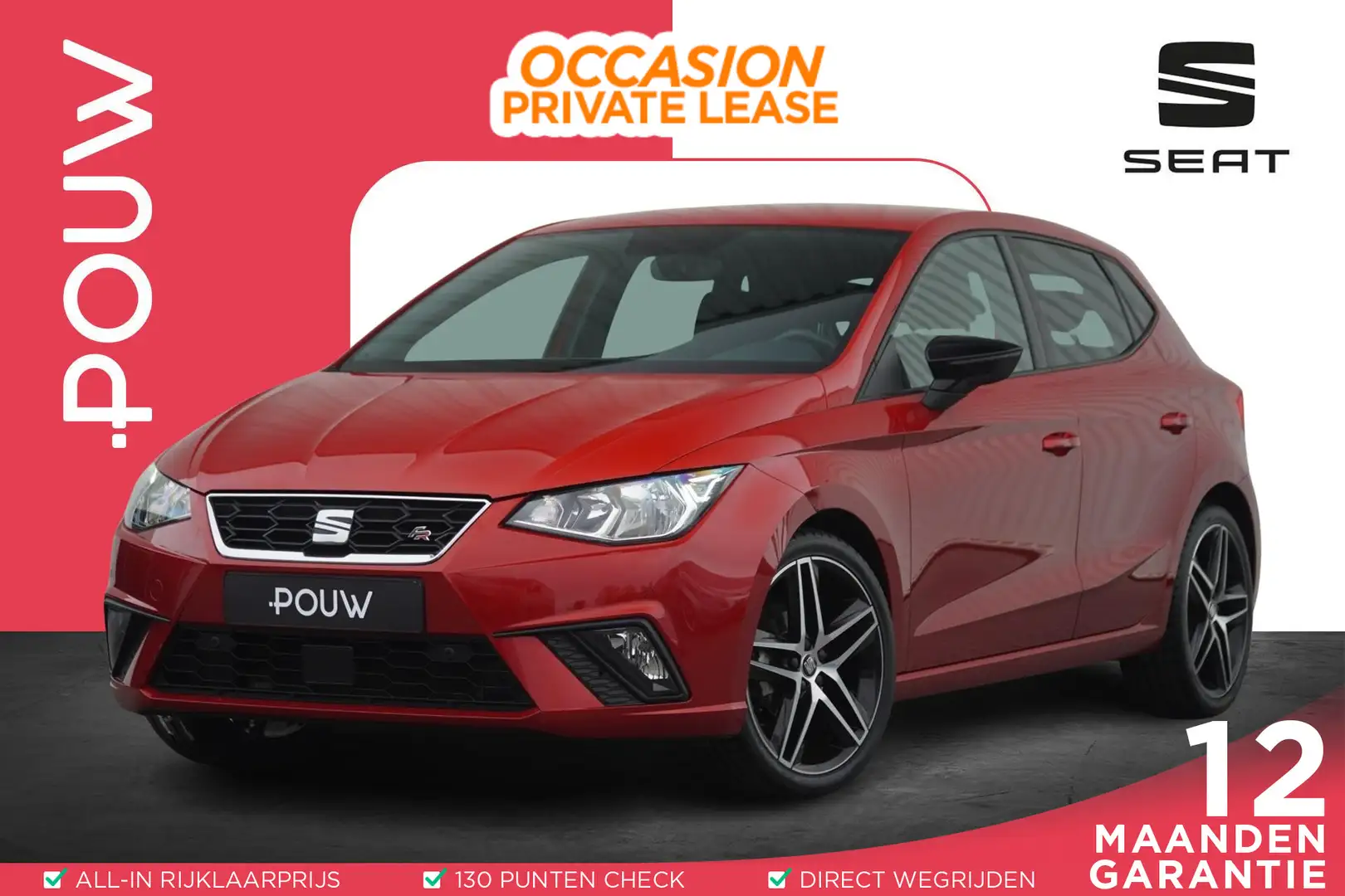 SEAT Ibiza 1.0 TSI 95pk FR Business Intense | Trekhaak | 18" Rouge - 1