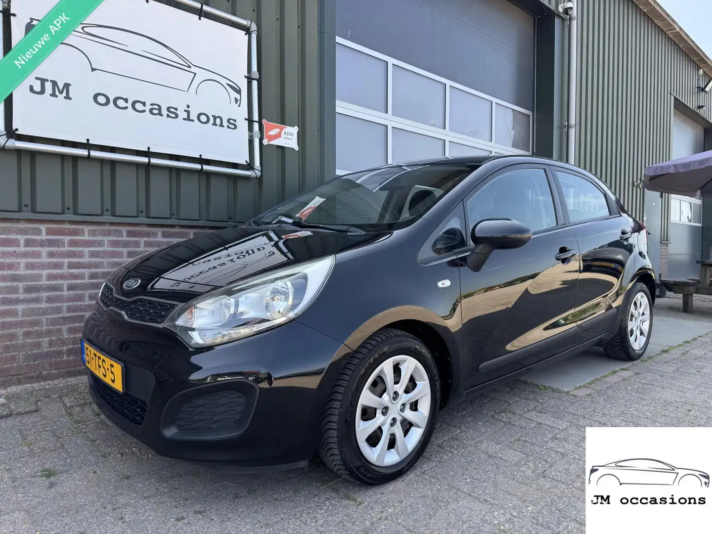 Kia Rio 1.2 CVVT Comfort Pack|Airco|Allseason|APK 2-2026 Zwart - 1