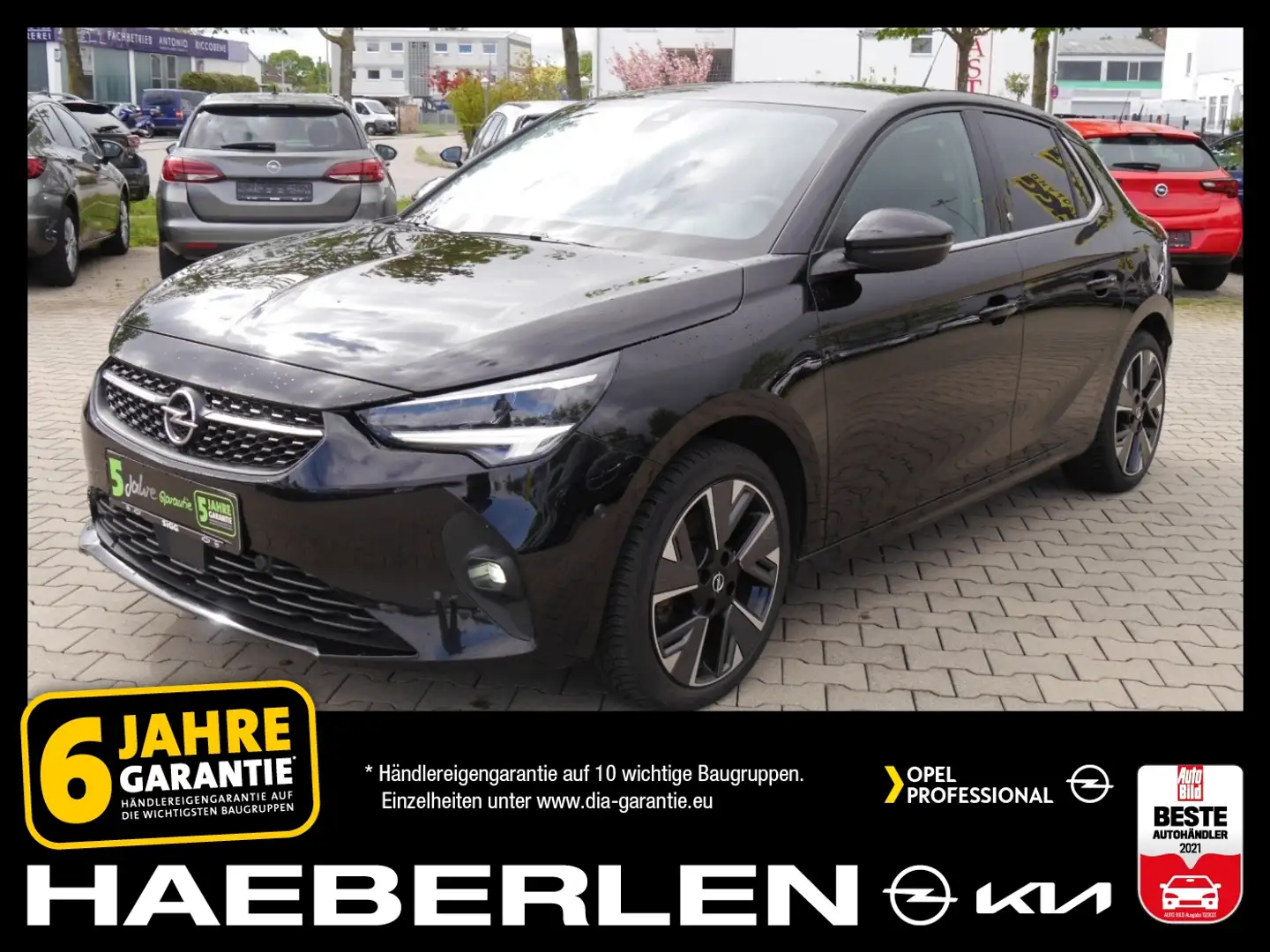 Opel Corsa-e Elegance Park&GoPlus*3-phasig*SHZ+LHZ Noir - 1