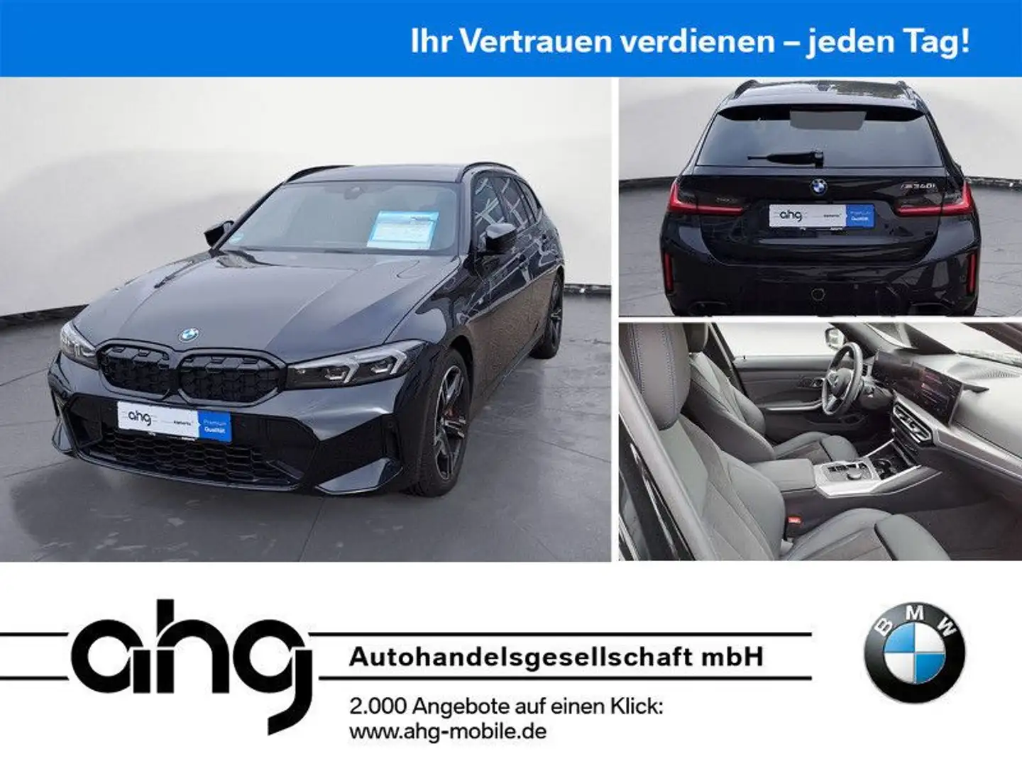 BMW 340 xDrive Touring Auto Innovationsp. AHK HIFI Zwart - 1