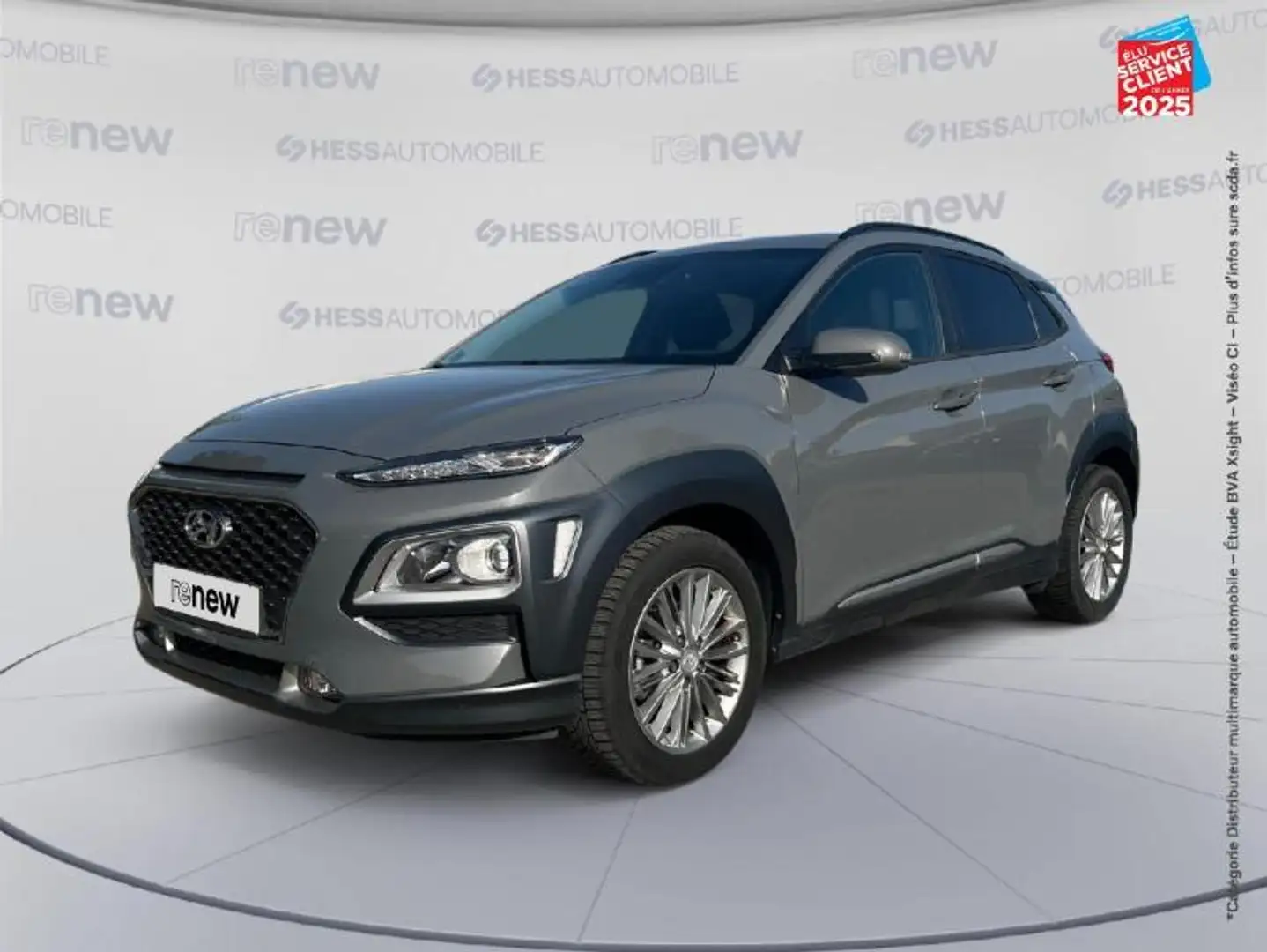 Hyundai KONA 1.0 T-GDi 120ch FAP Creative Euro6d-T EVAP GPS Cam Gris - 1