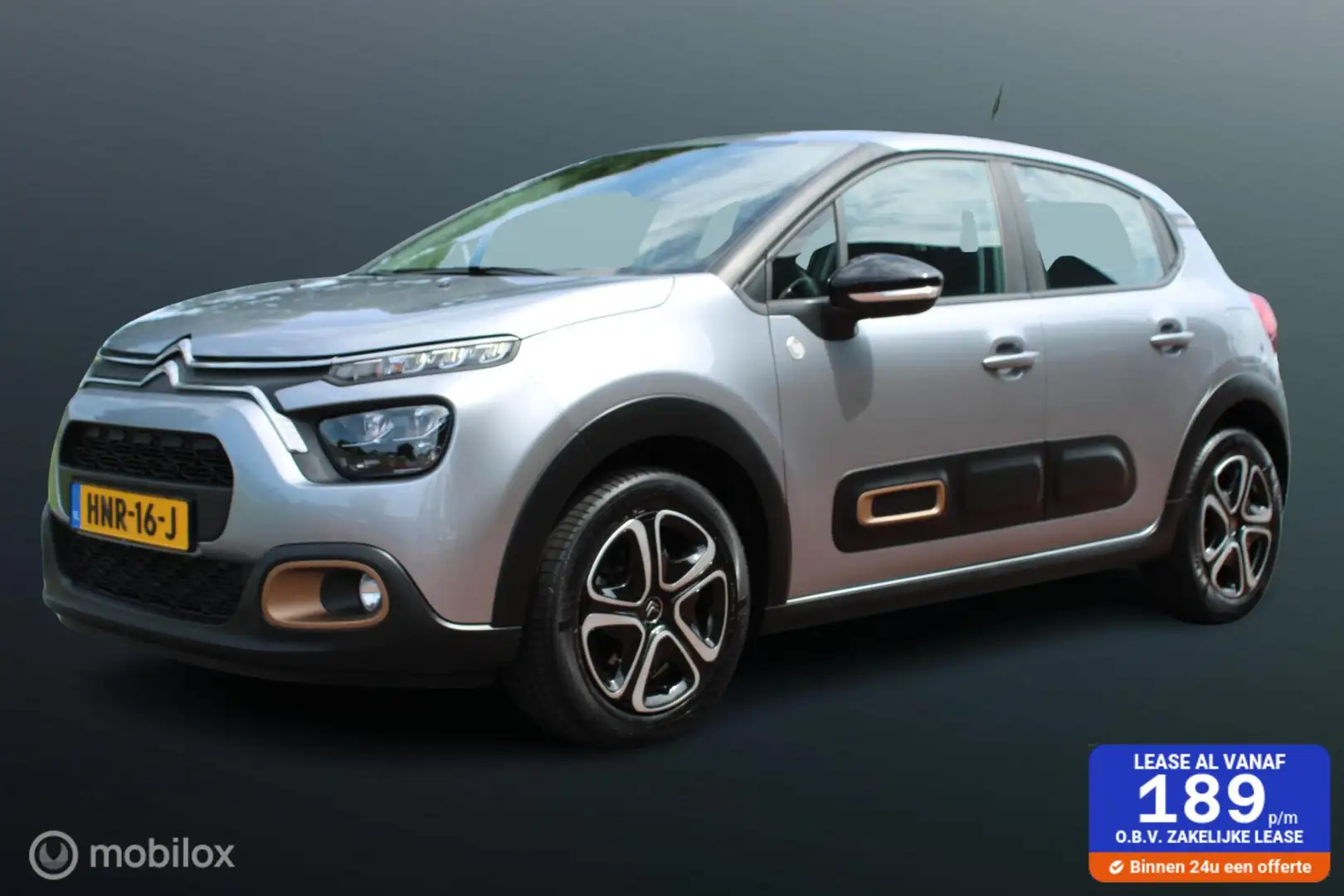 Citroen C3 1.2 PureTech C-Series, Pdc, Navi via App connect, Grijs - 1