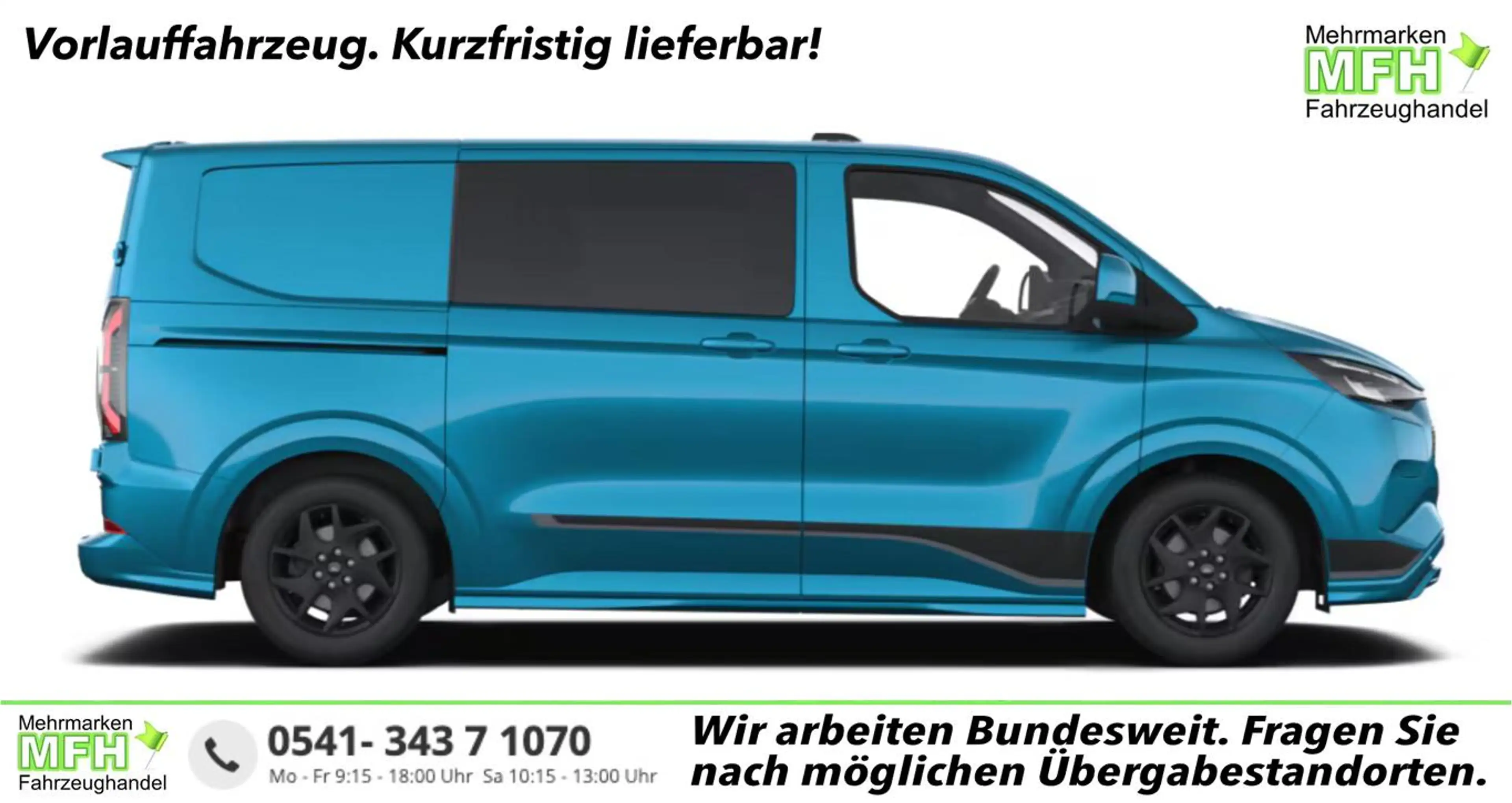 Ford E-Transit Custom Sport DCiV 71kWh L1 ProPow AHK 160 kW (2...