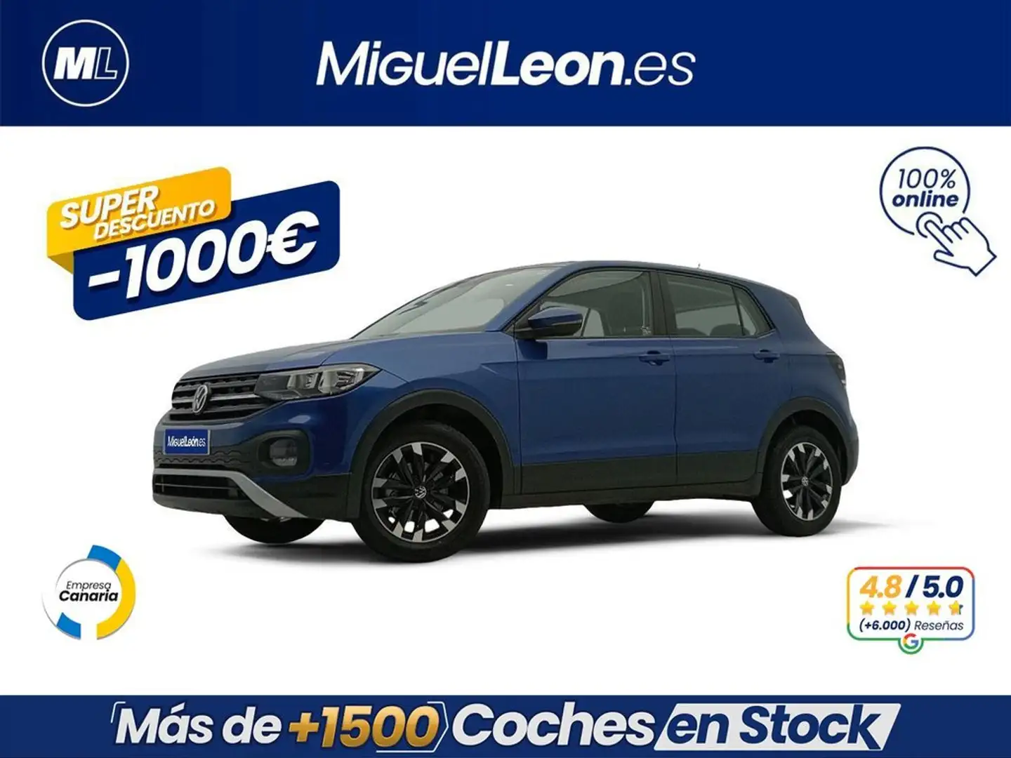 Volkswagen T-Cross 1.0 TSI Edition Bleu - 1