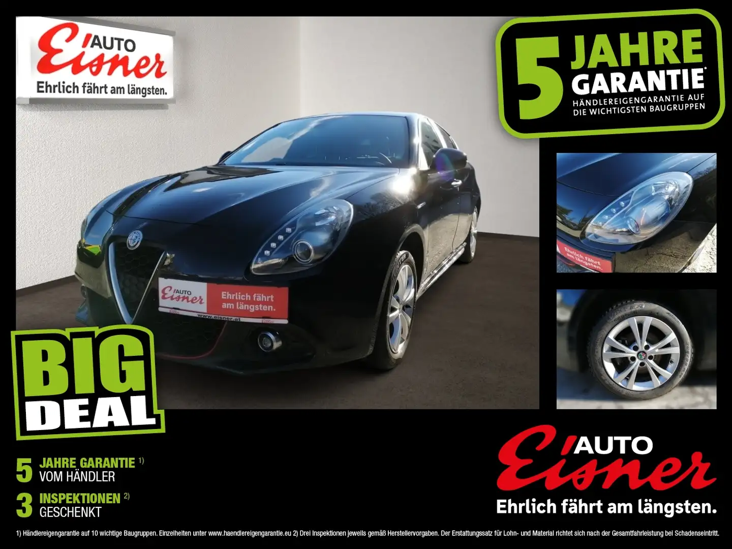 Alfa Romeo Giulietta 1.4 TB SPORT Sehr gut ausgestattet Schwarz - 1