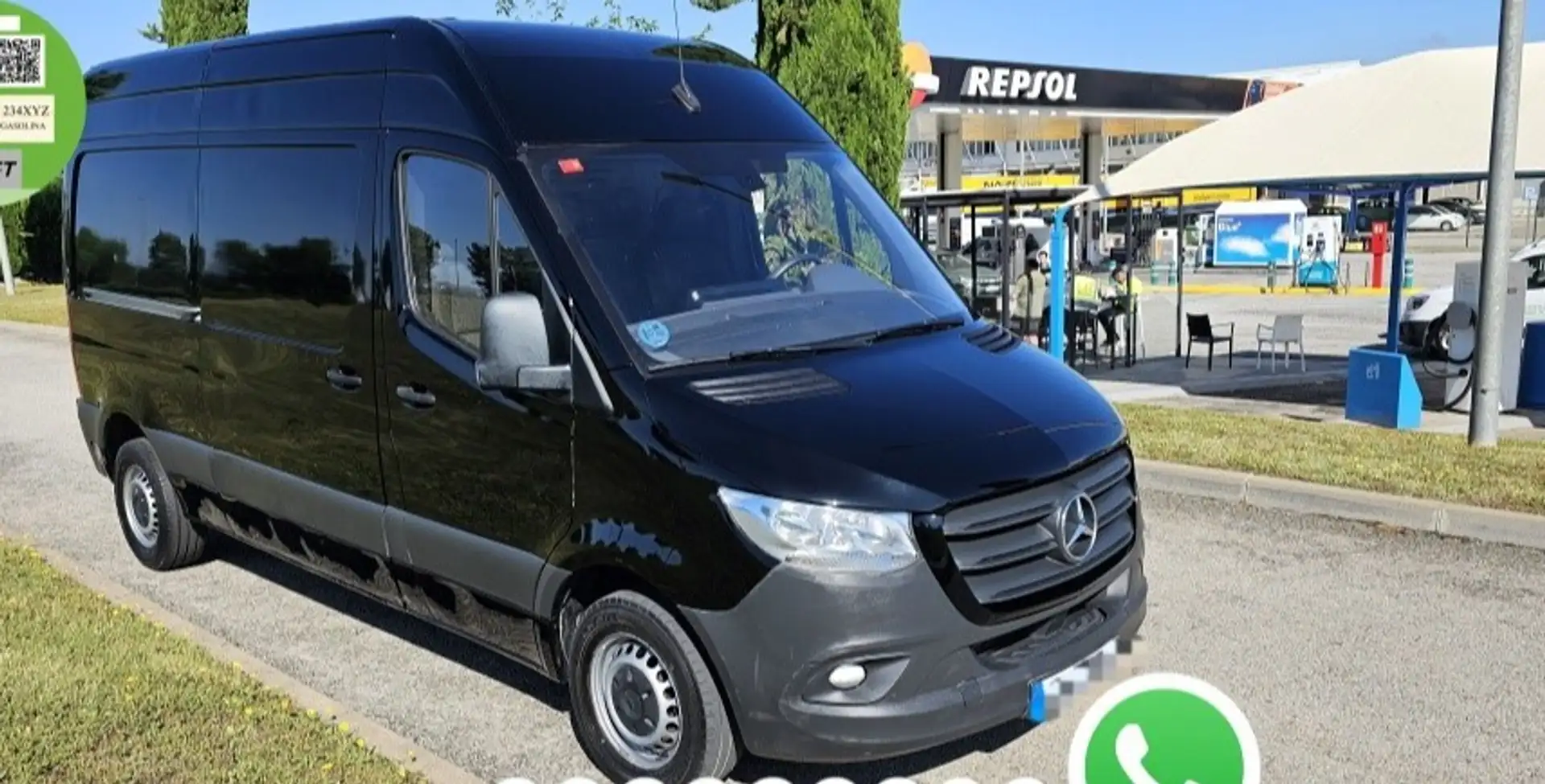 Mercedes-Benz Sprinter Furgón 211CDI Medio T.E. tD Negro - 2