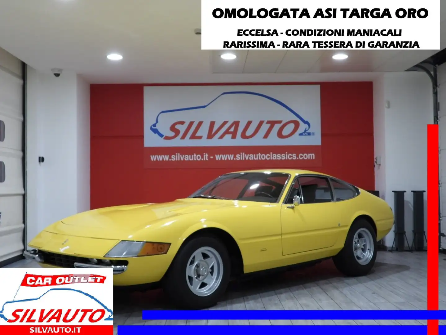 Ferrari 365 GTB/4 ”DAYTONA”-OMOLOGATA ASI TARGA ORO(1974) Giallo - 1