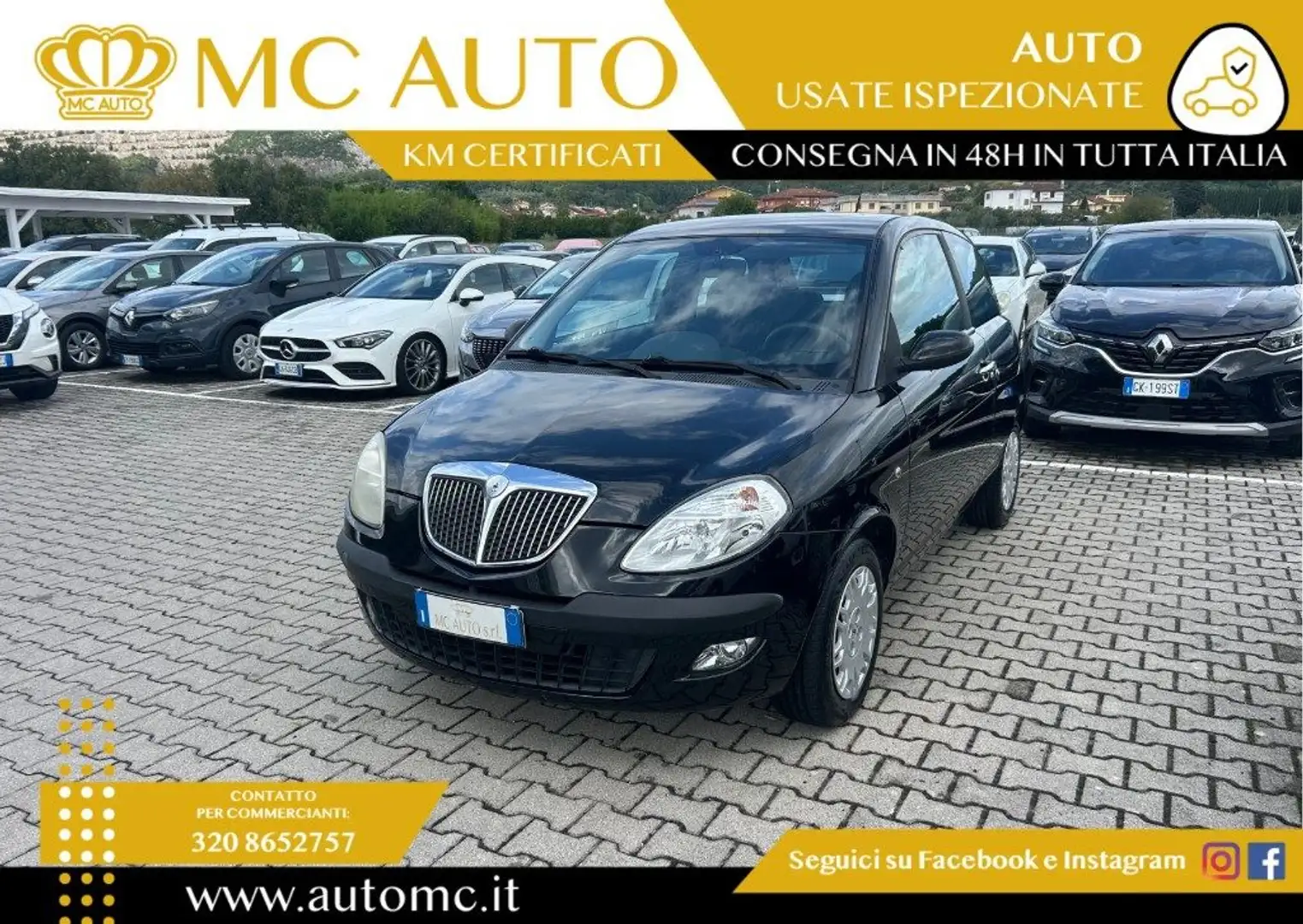 Lancia Ypsilon 1.2 16V Argento Schwarz - 1