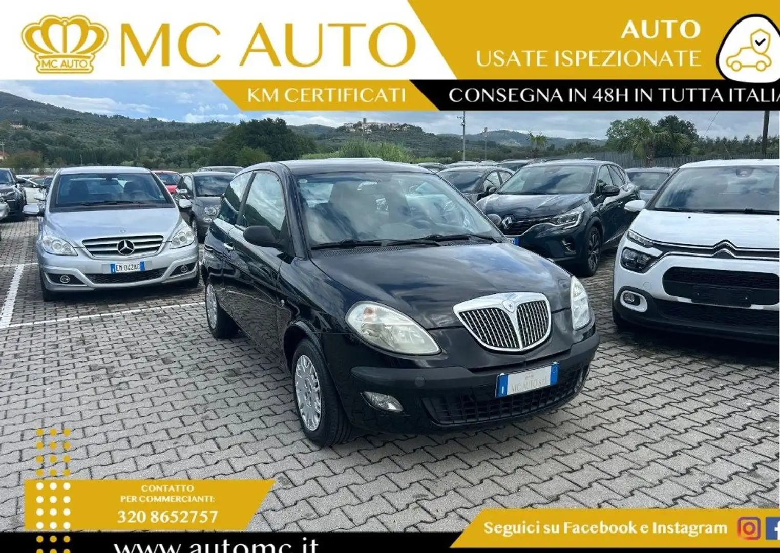 Lancia Ypsilon 1.2 16V Argento Schwarz - 2