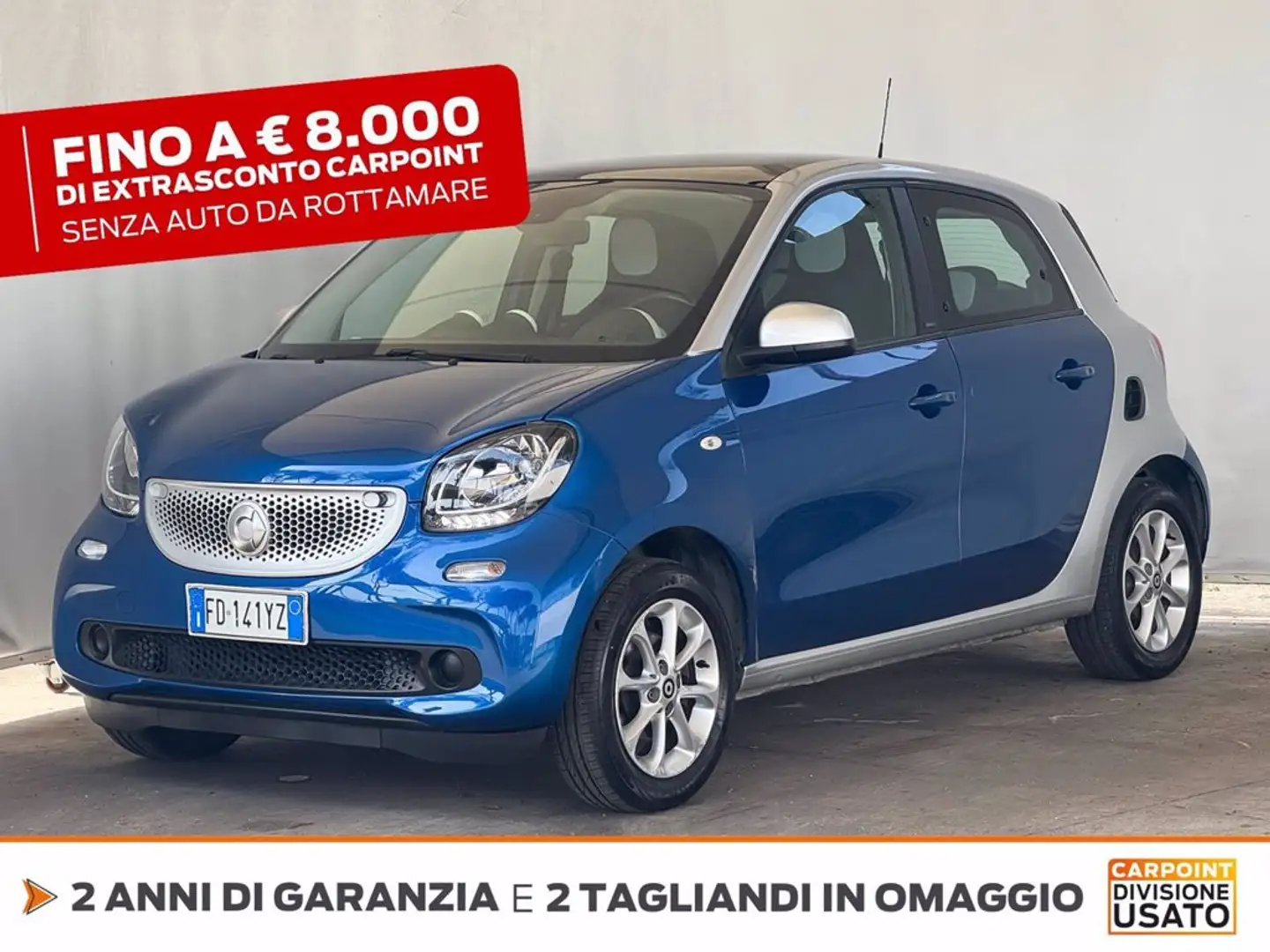 smart forFour 1.0 passion 71cv Blu/Azzurro - 1