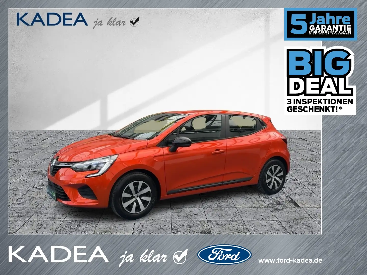 Renault Clio V 1.0 TCe 90 Equilibre Tempomat|Klima|DAB Orange - 1