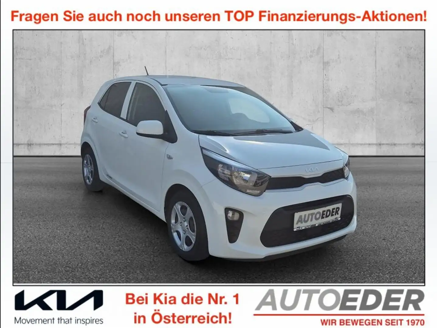 Kia Picanto 1,0 MPI Titan Weiß - 1