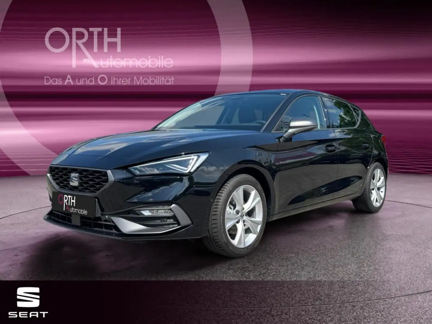 SEAT Leon FR 1.5 eTSI DSG MATRIX PANO NAVI SHZ PDC Noir - 1