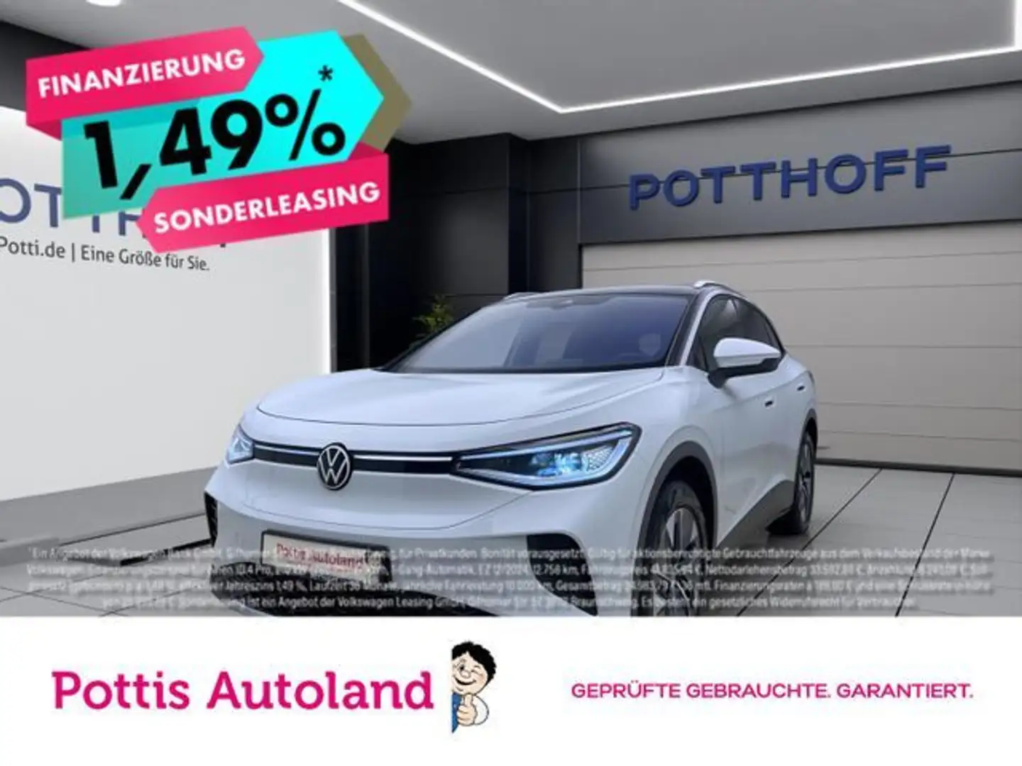 Volkswagen ID.4 PURE PERFORMANCE MATRIX NAVI KLIMA SHZG Weiß - 1