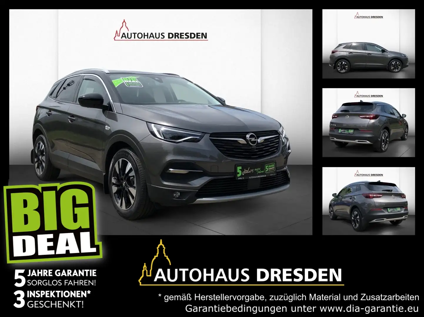 Opel Grandland X 1.2 Turbo *Bi-LED*NAVI*360°*WPK* Gris - 1