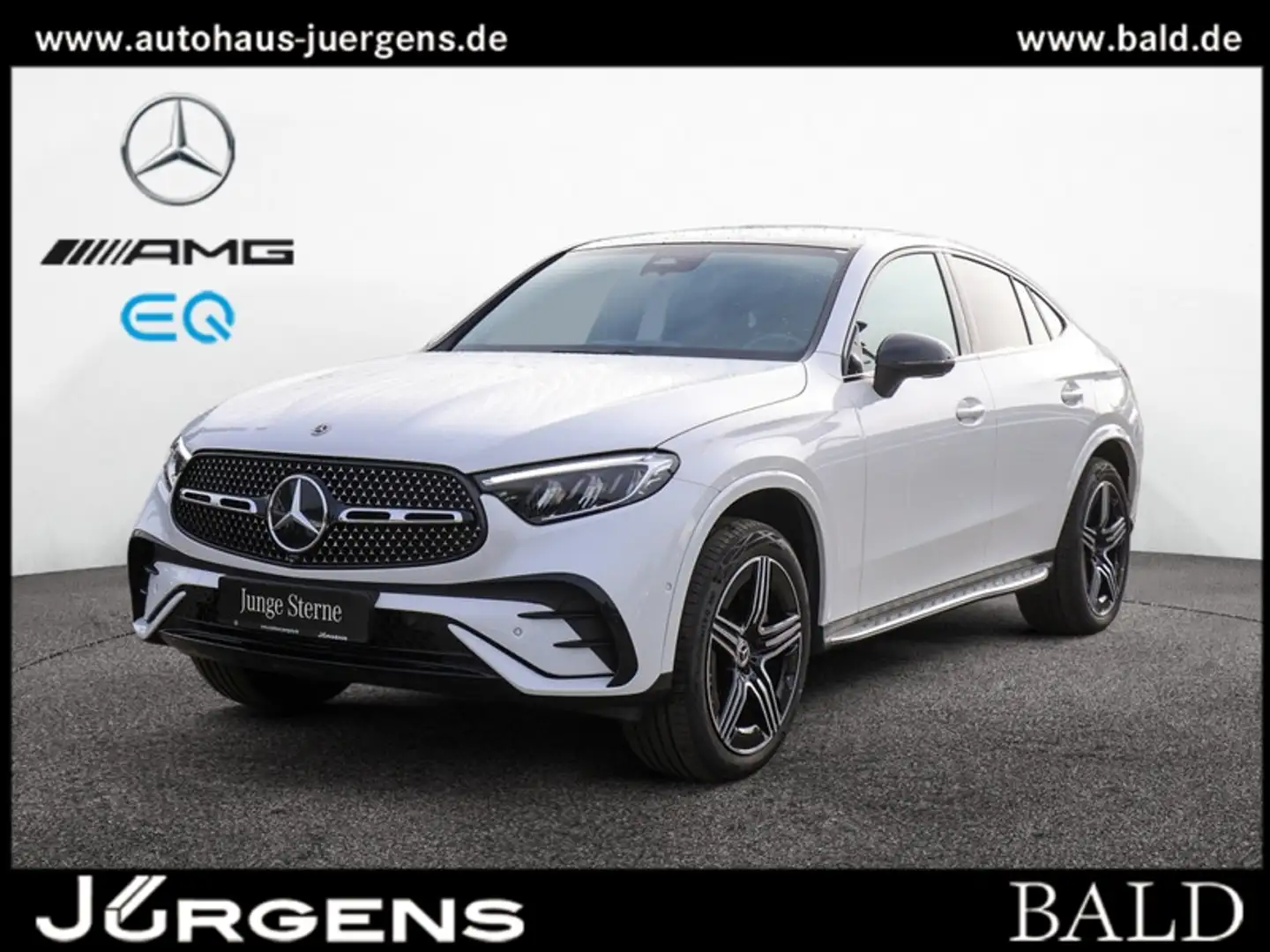 Mercedes-Benz GLC 300 de 4M Coupé AMG-Sport/Pano/AHK/Night/20 Weiß - 2