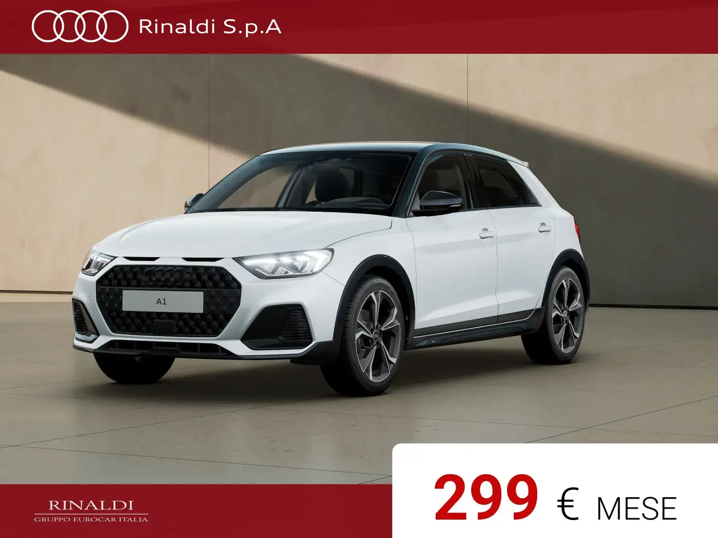 Audi A1 allstreet 30 1.0 tfsi identity contrast 116cv Bianco - 1