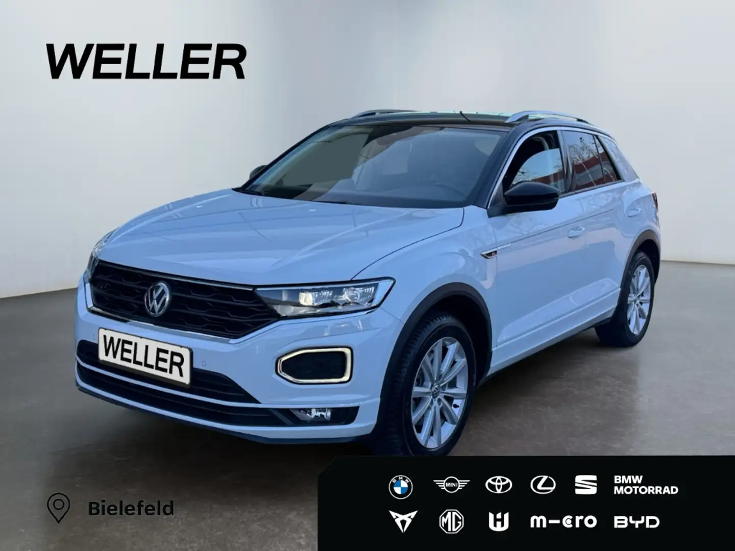 Volkswagen T-Roc 1.5 TSI DSG Style *R-Line*19''*LED*AHK*CAM* Weiß - 1