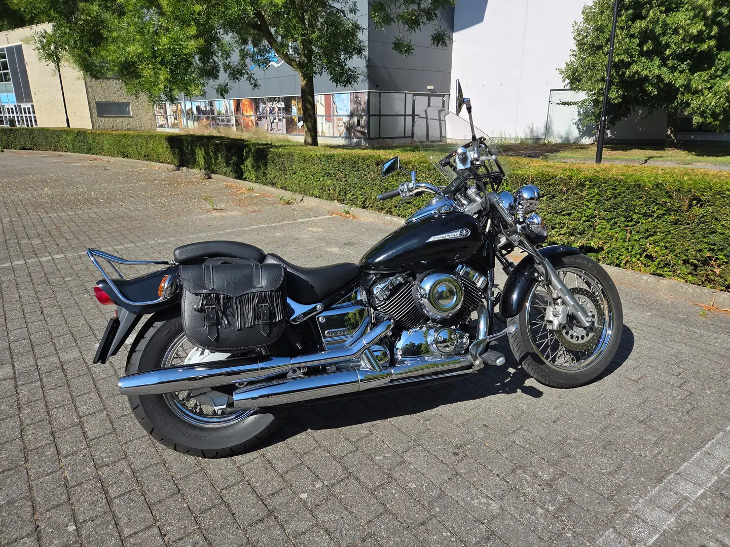 Yamaha XVS 650 Dragstar Zwart - 1