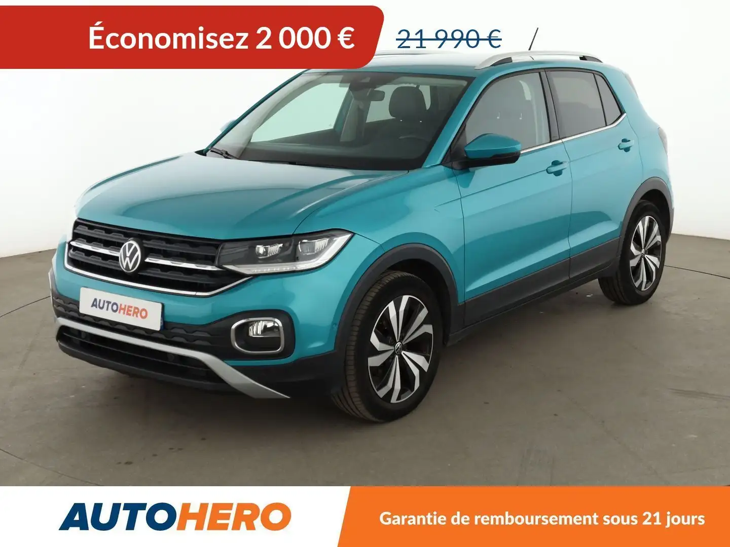 Volkswagen T-Cross 1.0 TSI Carat DSG Bleu - 1