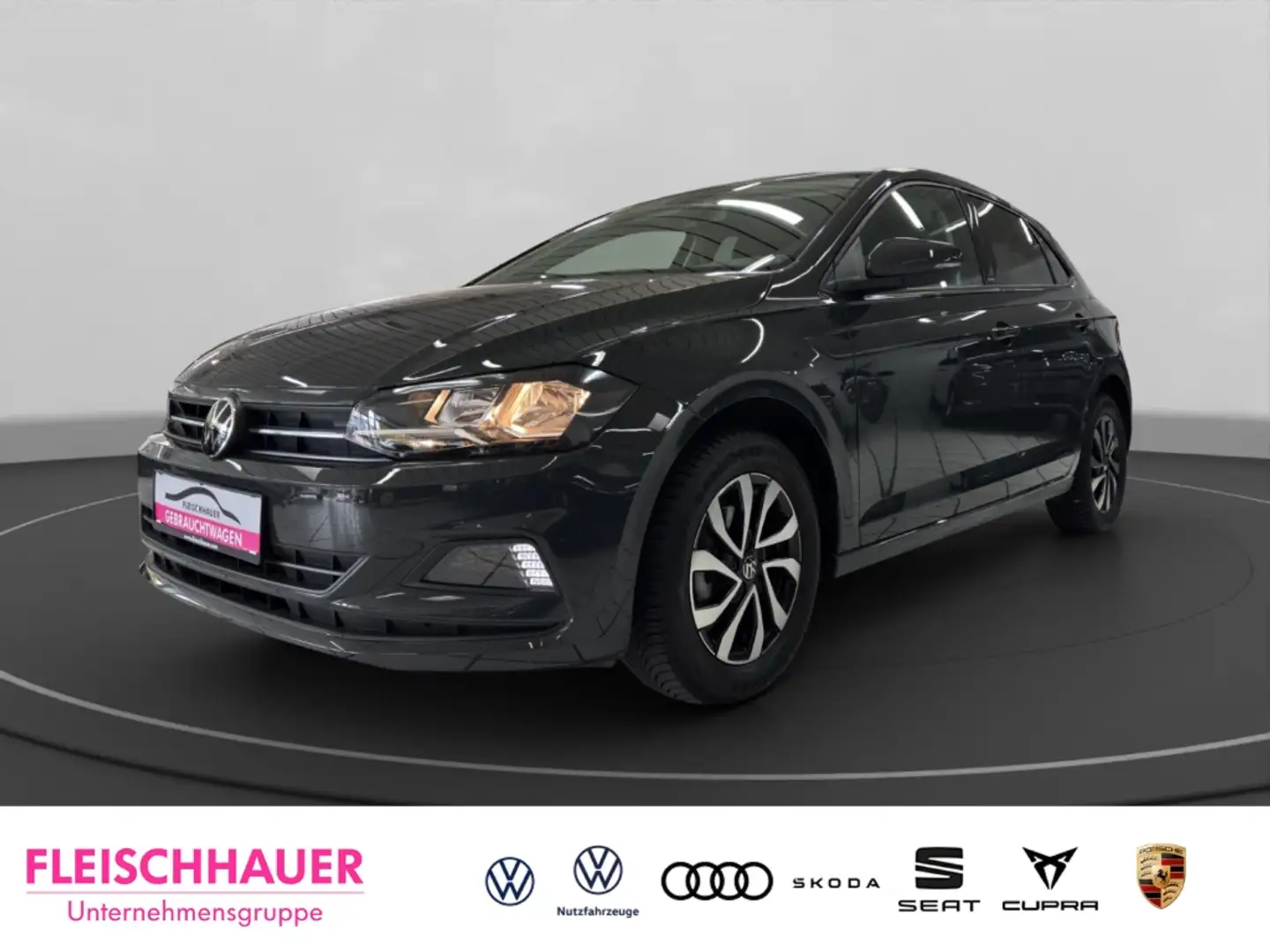 Volkswagen Polo VI Active 1.0 PDC V&H+SHZ+DAB+CARPLAY Grau - 1
