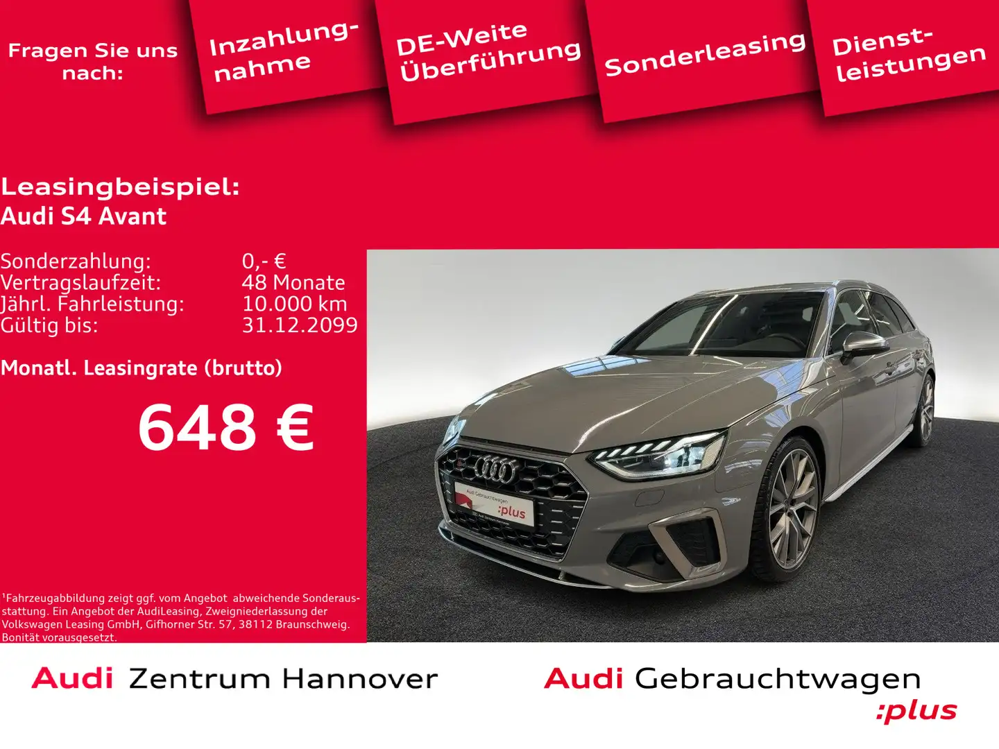 Audi S4 3.0 TDI quattro Matrix B&O Kamera AHK M Grey - 1