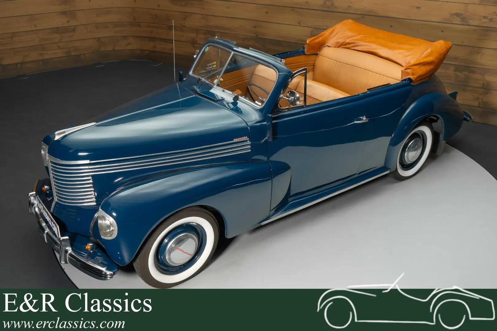 Opel Kapitan Cabriolet Blauw - 1