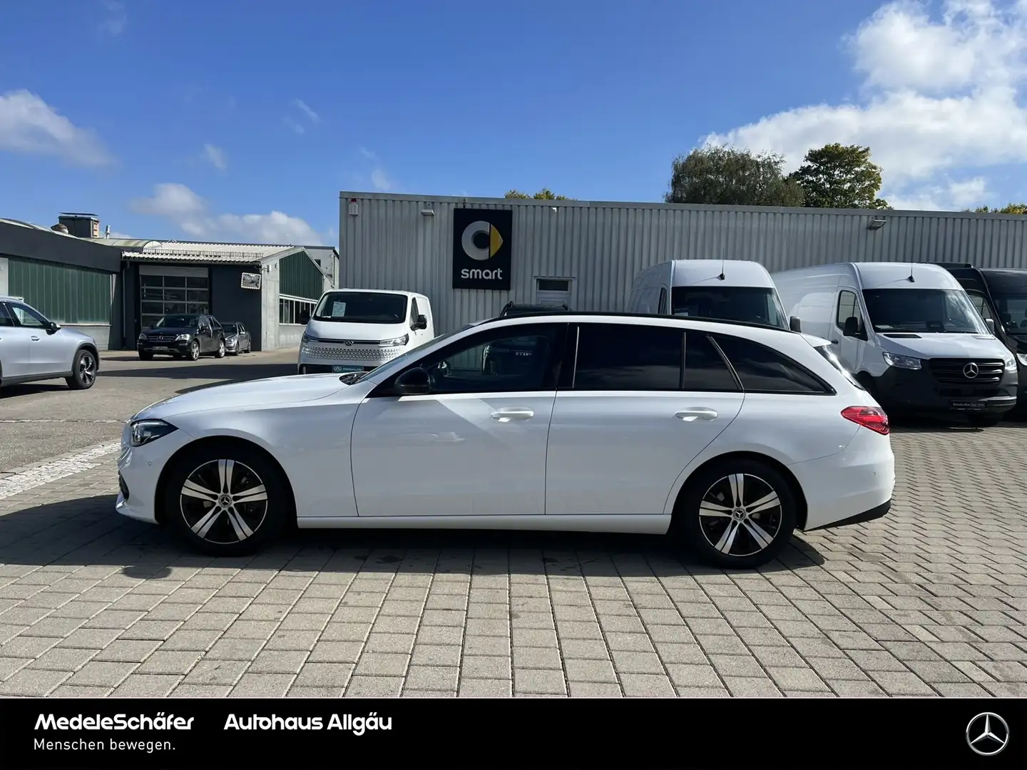 Mercedes-Benz C 180 C 180 T Night LED AHK Kam automHeck Ambie Totwin Weiß - 2