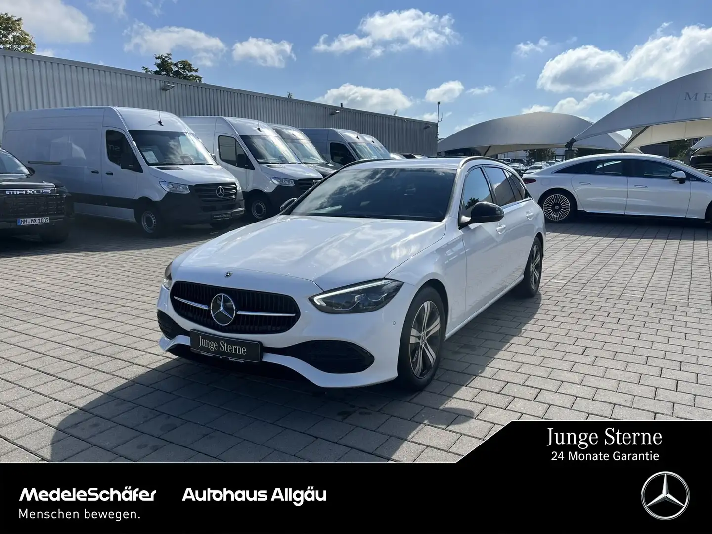 Mercedes-Benz C 180 C 180 T Night LED AHK Kam automHeck Ambie Totwin Weiß - 1