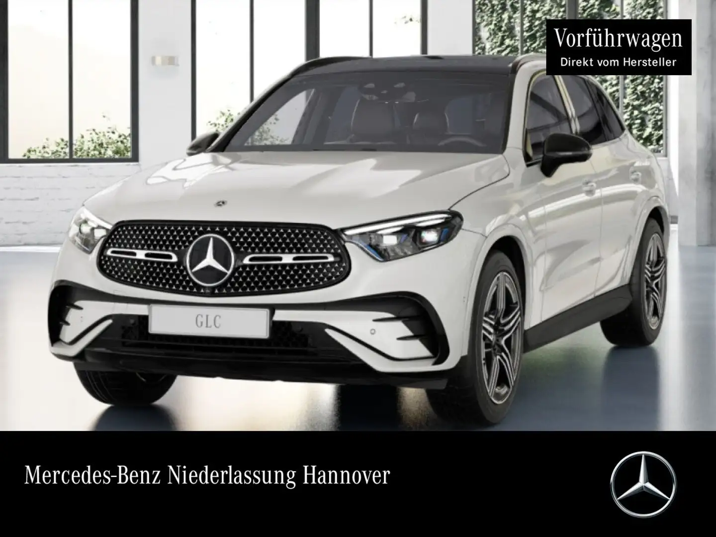 Mercedes-Benz GLC 300 4M AMG+NIGHT+PANO+360+AHK+BURMESTER+9G Weiß - 1