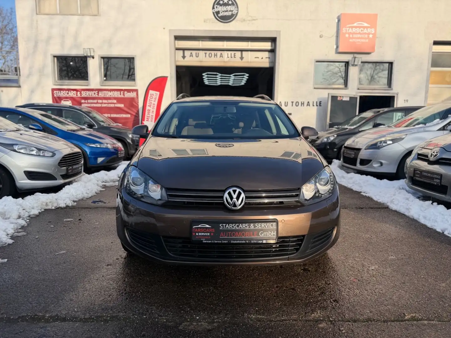 Volkswagen Golf VI Variant*Comfortline*KLIMA*ALU*NAVI*TEMP* Brun - 2