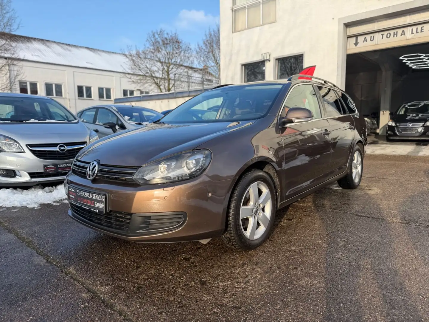 Volkswagen Golf VI Variant*Comfortline*KLIMA*ALU*NAVI*TEMP* Brun - 1