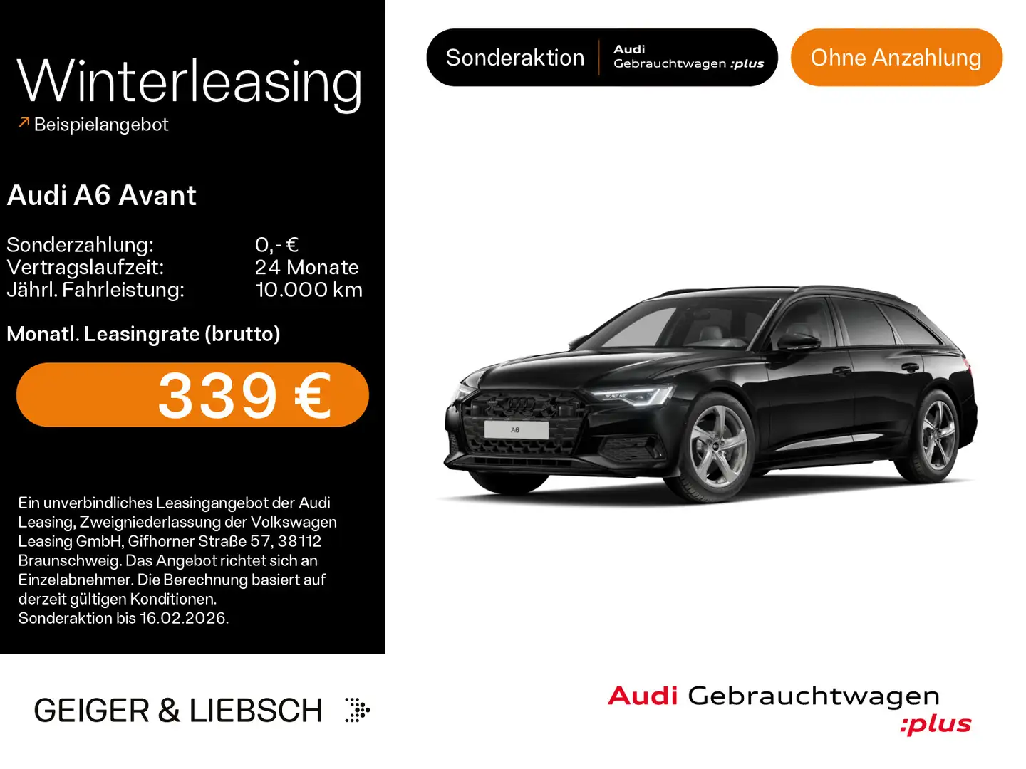 Audi A6 45 TDI quattro advanced*NAVI-PLUS*MATRI Noir - 1
