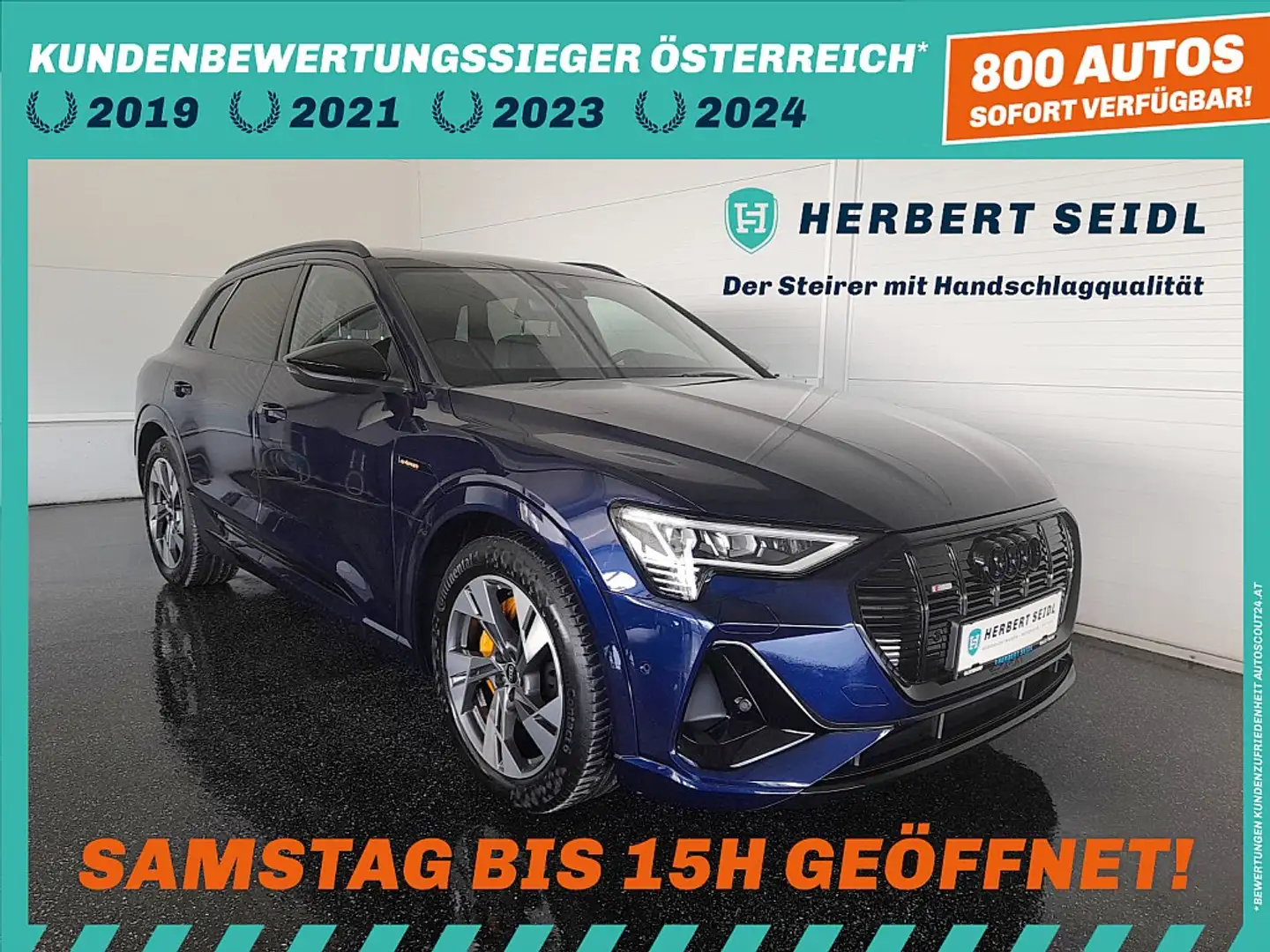 Audi e-tron 50 quattro S-line *NP € 88.306,- / SKY / BANG &... Blau - 1