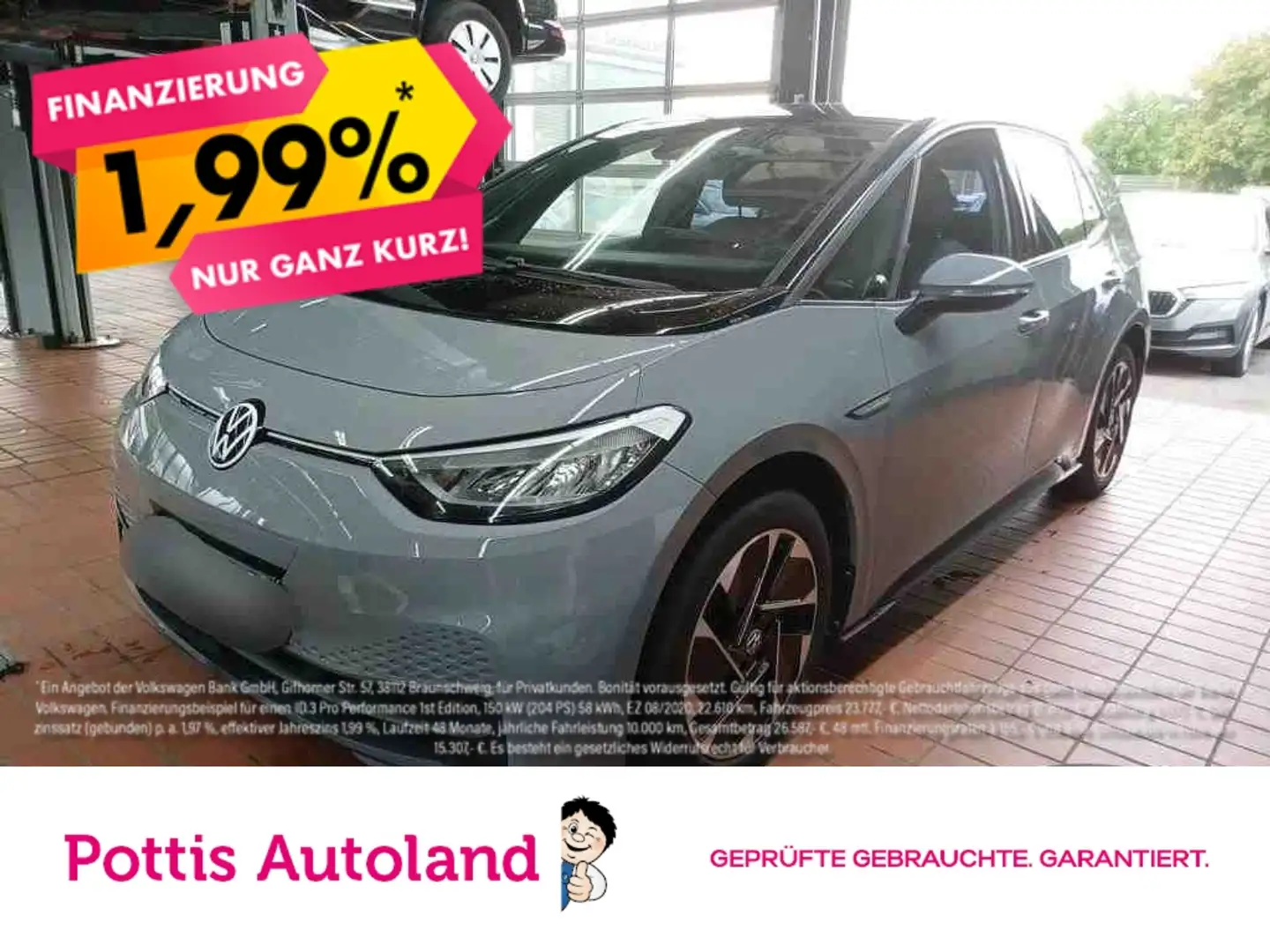 Volkswagen ID.3 PURE PERFORMANCE CITY NAVI PDC LED SITZHZG Grau - 1