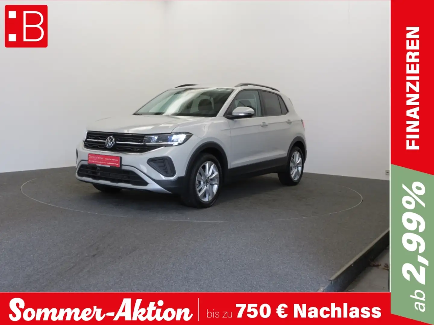 Volkswagen T-Cross 1.0 TSI DSG Life DIGITAL COCKPIT LED AHK NAVI PDC Grau - 1