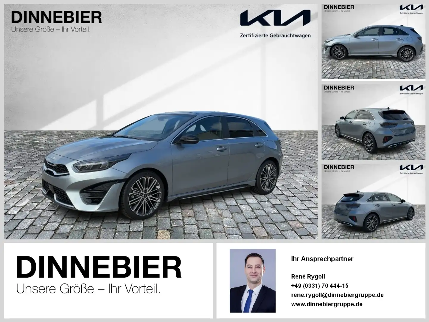 Kia Ceed / cee'd CEED GT-Line 1.5T Glasdach+LED+Kamera+Navi Silber - 1