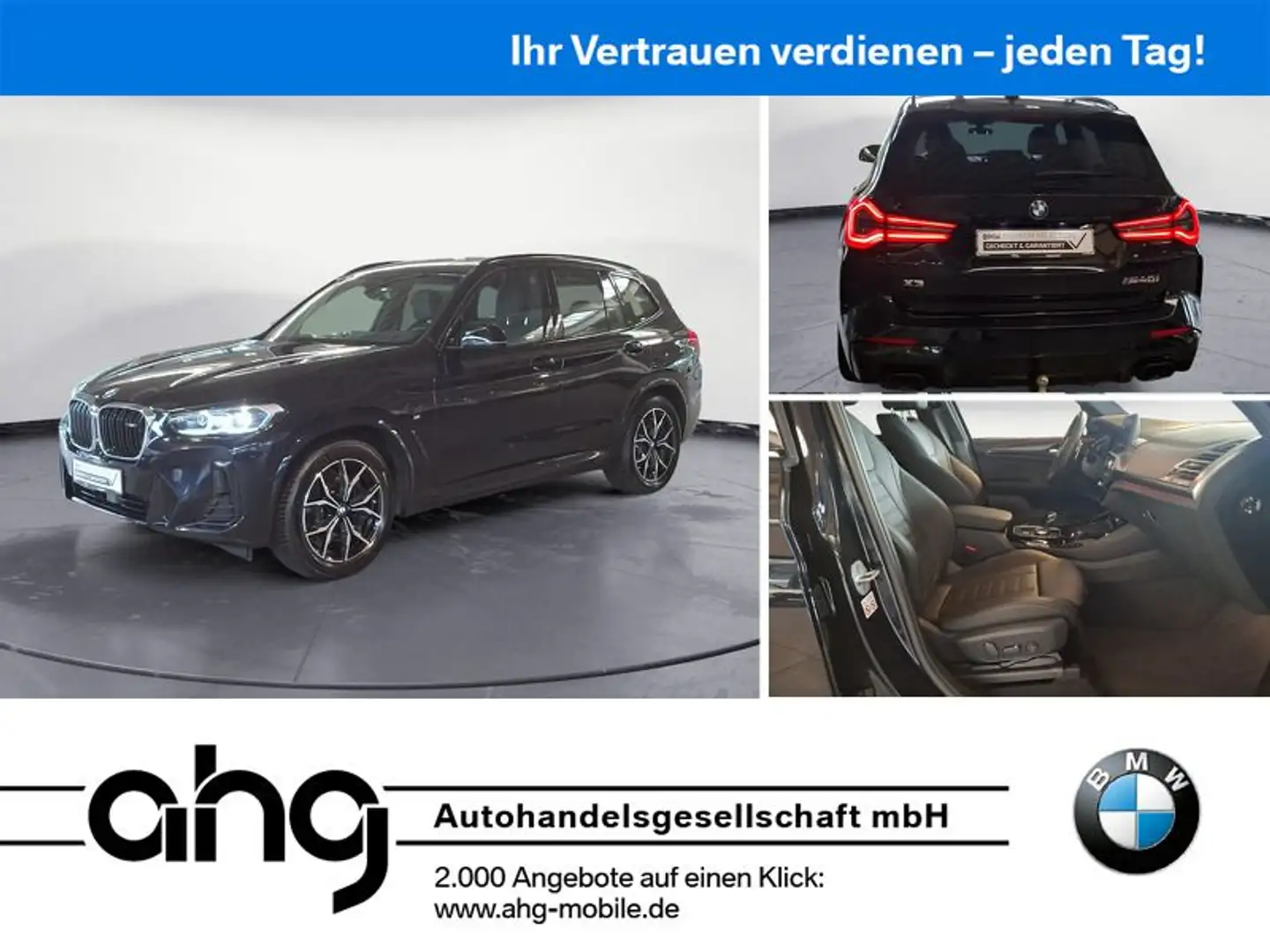 BMW X3 M i Head UP Panorama AHK STHZ H&K Schwarz - 1