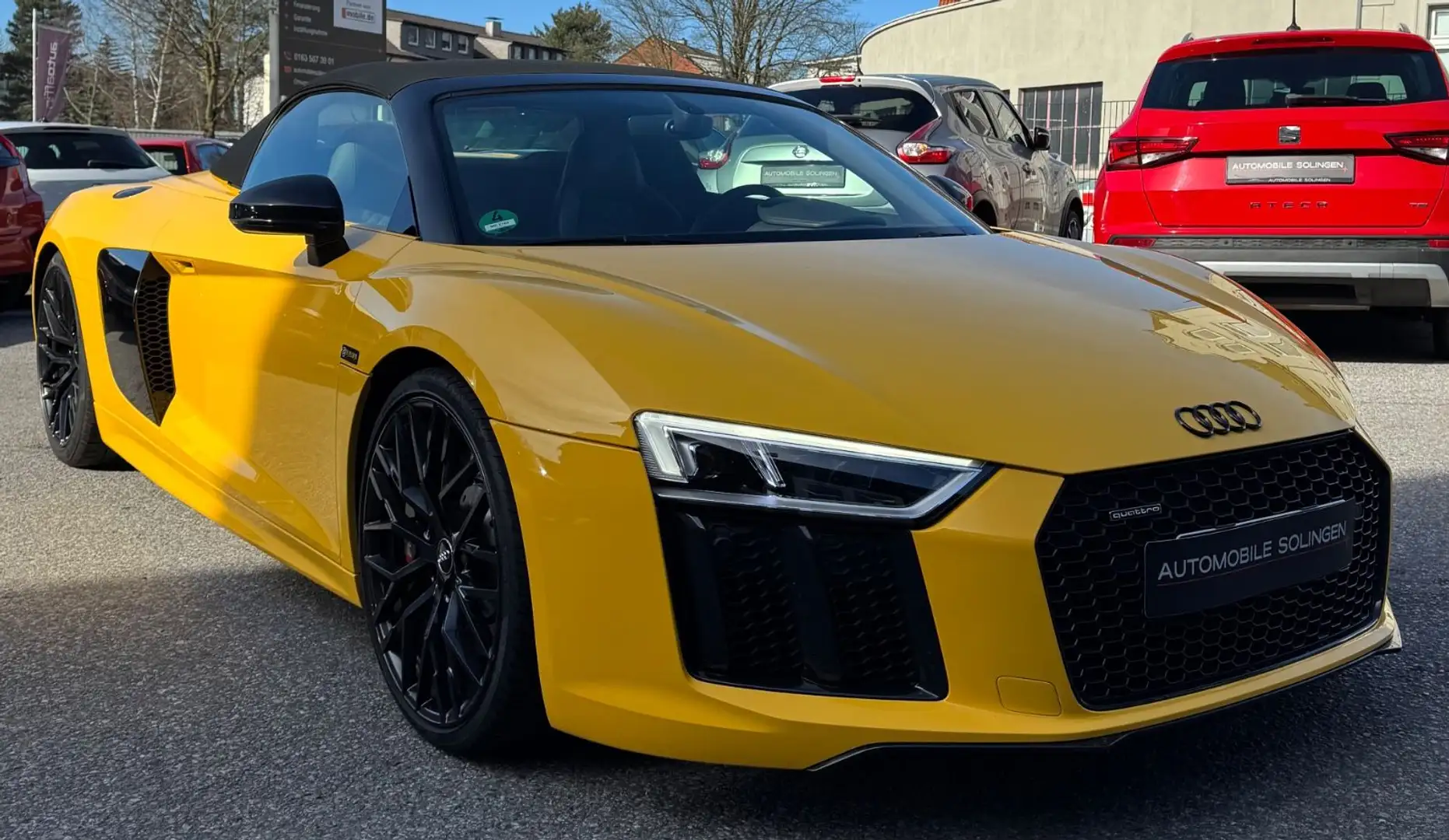 Audi R8 Spyder 5.2 FSI QUATTRO AUDI GARANTIE+B&O+SHZ+ Gelb - 2