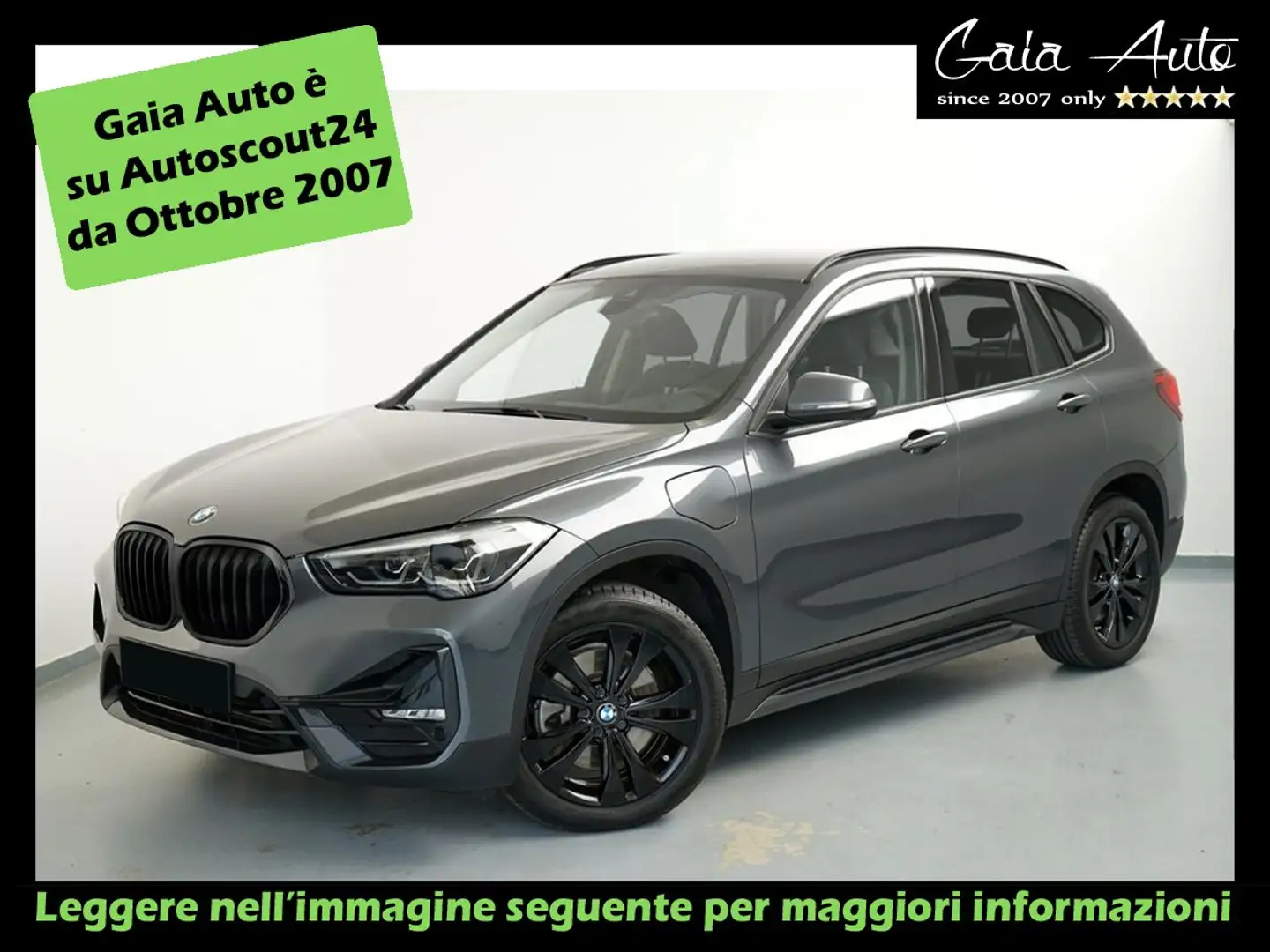 BMW X1 xdrive25e plug-in 125CV (+95 eltr.) BLACK LINE Gris - 1