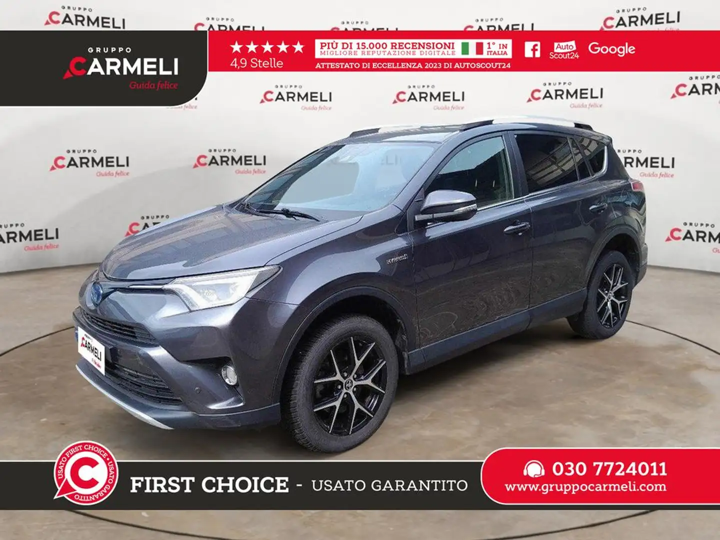 Toyota RAV 4 2.5 vvt-i hybrid Active 2wd e-cvt my17 Gri - 1