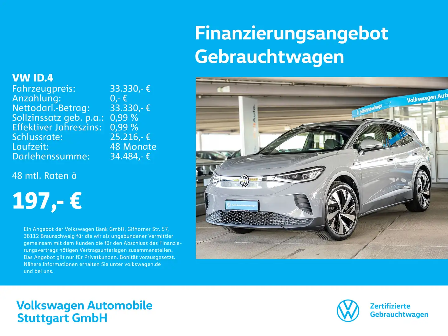 Volkswagen ID.4 Pro Navi Kamera LED Stdhzg AHK ACC SHZ Grau - 1